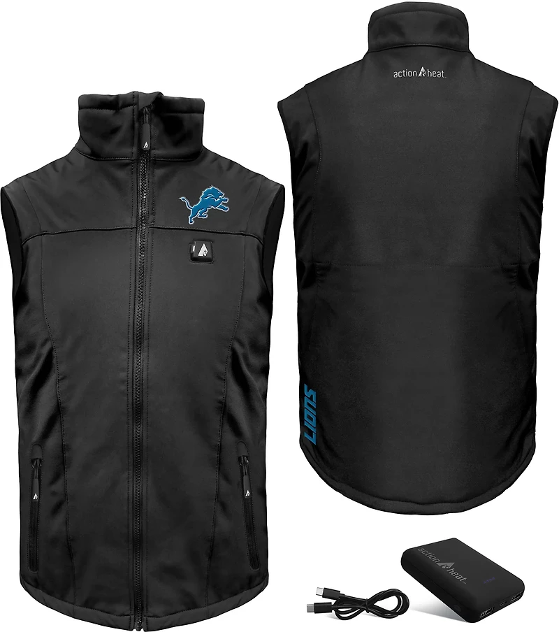 ActionHeat Men's Lions 5V Softshell Battery Heated Vest
