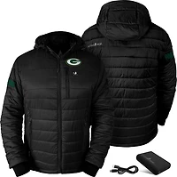 ActionHeat Men's Green Bay Packers 5V Puffer Battery Heated Jacket