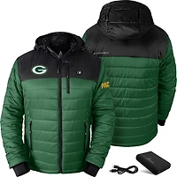 ActionHeat Men's Green Bay Packers 5V Puffer Battery Heated Jacket