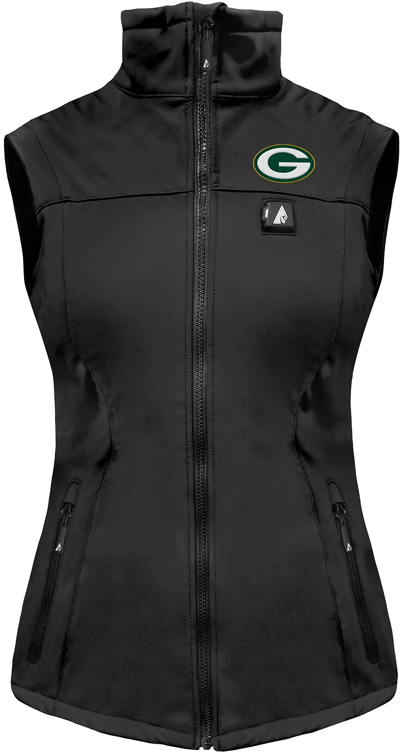 ActionHeat Women's Packers 5V Softshell Battery Heated Vest