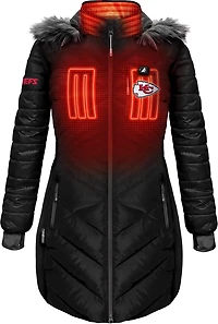 ActionHeat Women's Chiefs 5V Long Puffer Battery Heated Jacket