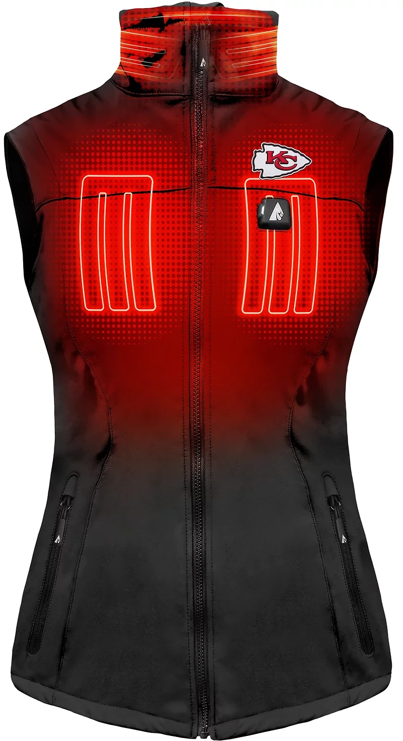 ActionHeat Women's Chiefs 5V Softshell Battery Heated Vest