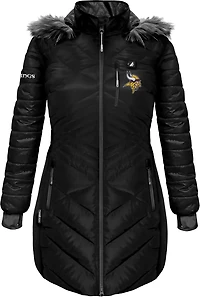 ActionHeat Women's Vikings 5V Long Puffer Battery Heated Jacket