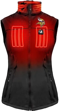 ActionHeat Women's Vikings 5V Softshell Battery Heated Vest