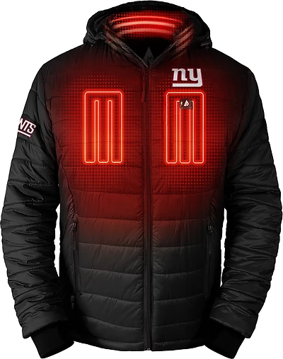 ActionHeat Men's New York Giants 5V Puffer Battery Heated Jacket