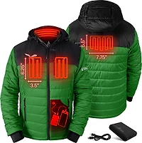 ActionHeat Men's Philadelphia Eagles 5V Puffer Battery Heated Jacket