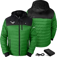 ActionHeat Men's Philadelphia Eagles 5V Puffer Battery Heated Jacket