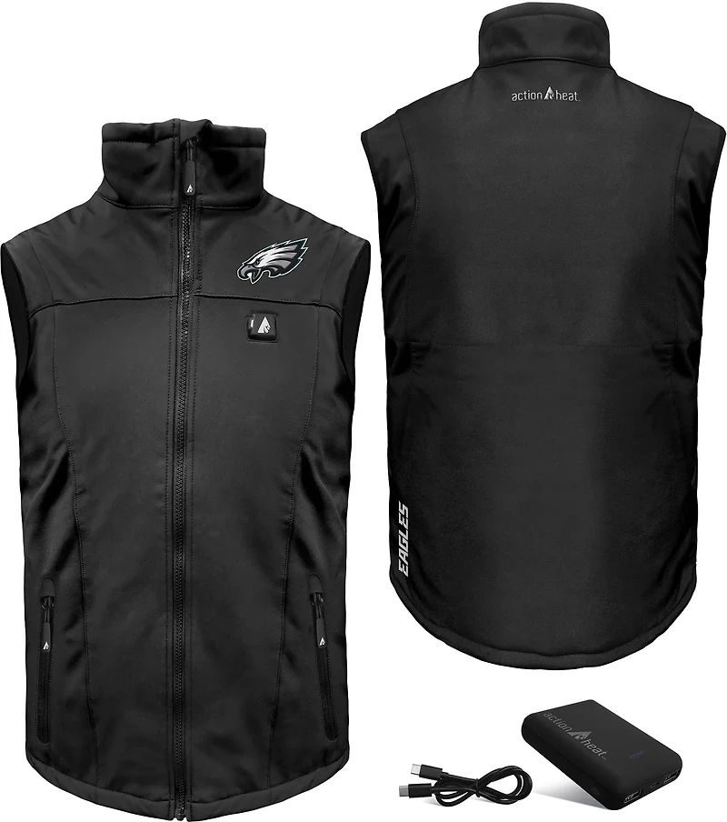ActionHeat Men's Eagles 5V Softshell Battery Heated Vest