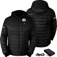 ActionHeat Men's Pittsburgh Steelers 5V Puffer Battery Heated Jacket