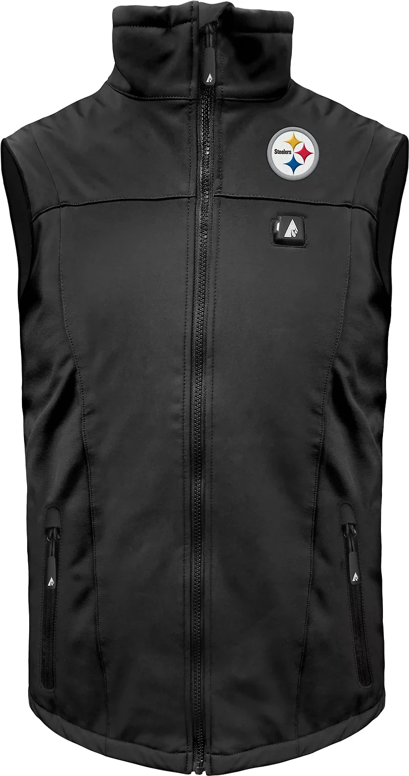 ActionHeat Men's Steelers 5V Softshell Battery Heated Vest