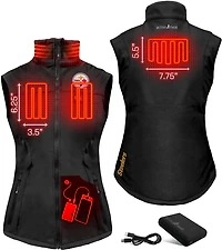 ActionHeat Women's Steelers 5V Softshell Battery Heated Vest