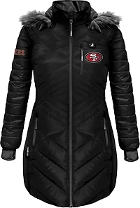 ActionHeat Women's 49ers 5V Long Puffer Battery Heated Jacket