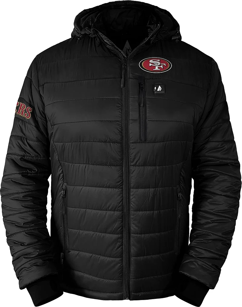 ActionHeat Men's San Francisco 49ers 5V Puffer Battery Heated Jacket