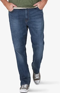 Lee Men's Big and Tall Extreme Motion Straight Fit Tapered Leg Jeans