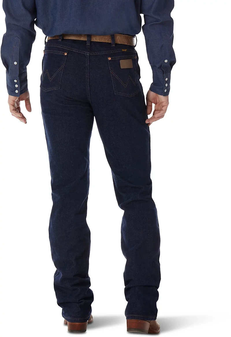 Wrangler Men's Cowboy Cut Navy Stretch Slim Fit Jeans