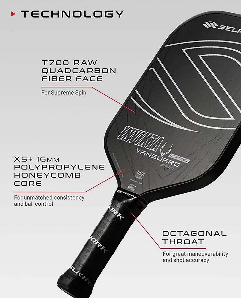 Selkirk Sport Vanguard Control Epic Pickleball Paddle