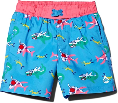O'Rageous Boys' 4-7 Shark Printed E Boardshorts
