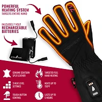 ActionHeat Adults' 7V Rugged Leather Heated Work Gloves