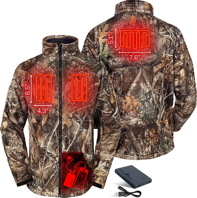 ActionHeat Men's 5V Battery Heater RT Camo Jacket