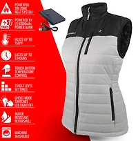 ActionHeat Women's 5V Pocono Battery Heated Puffer Vest