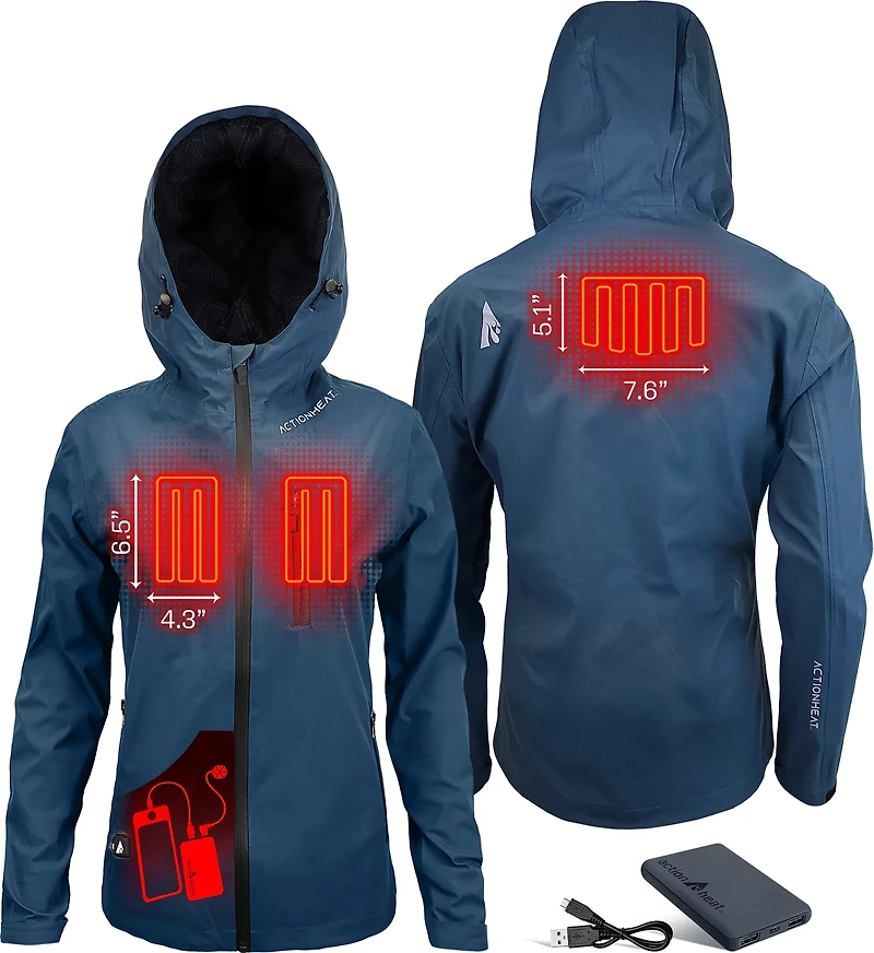 ActionHeat Women’s 5V Battery Heated Rain Jacket