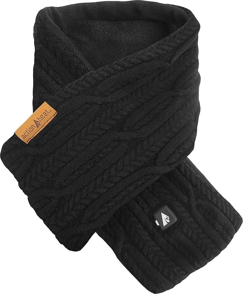 ActionHeat Men's 5V Battery Heated Cable Knit Wrap Scarf
