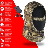 ActionHeat Men's 5V Battery Heated Hunting Fleece Balaclava