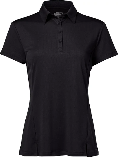BCG Women's Tennis Button Short Sleeve Polo Shirt