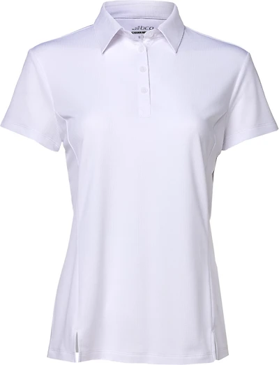 BCG Women's Tennis Button Short Sleeve Polo Shirt