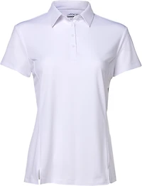 BCG Women's Tennis Button Short Sleeve Polo Shirt