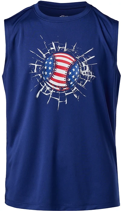 BCG Boys' #5 Turbo Graphic Tank Top