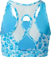 BCG Girls' Mesh Keyhole Printed Sports Bra