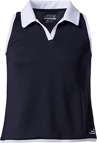 BCG Girls' Tennis Swing Sleeveless Polo Shirt