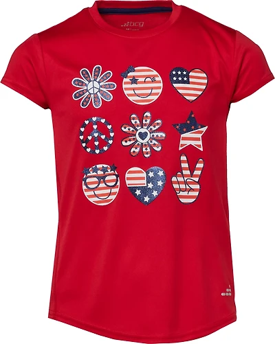 BCG Girls' Training Turbo Americana Graphic T-shirt