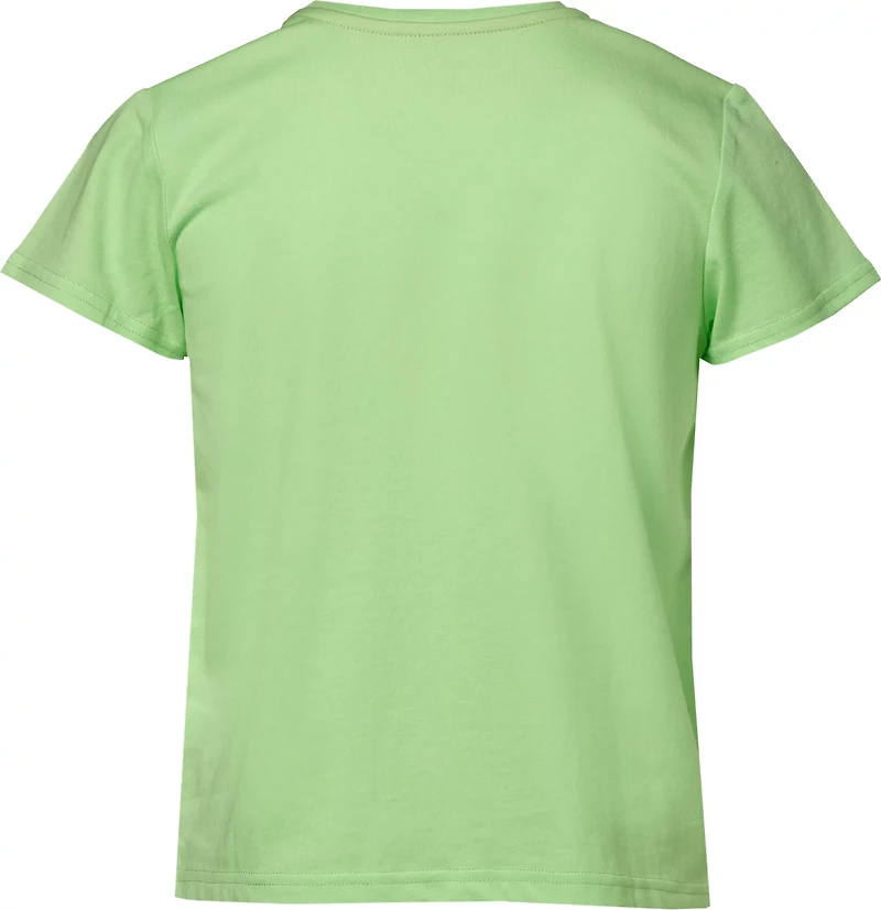 BCG Girls' Cotton Lucky GFX Short Sleeve T-shirt