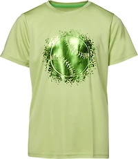 BCG Boys' Turbo Baseball Foil Short Sleeve Graphic T-shirt.