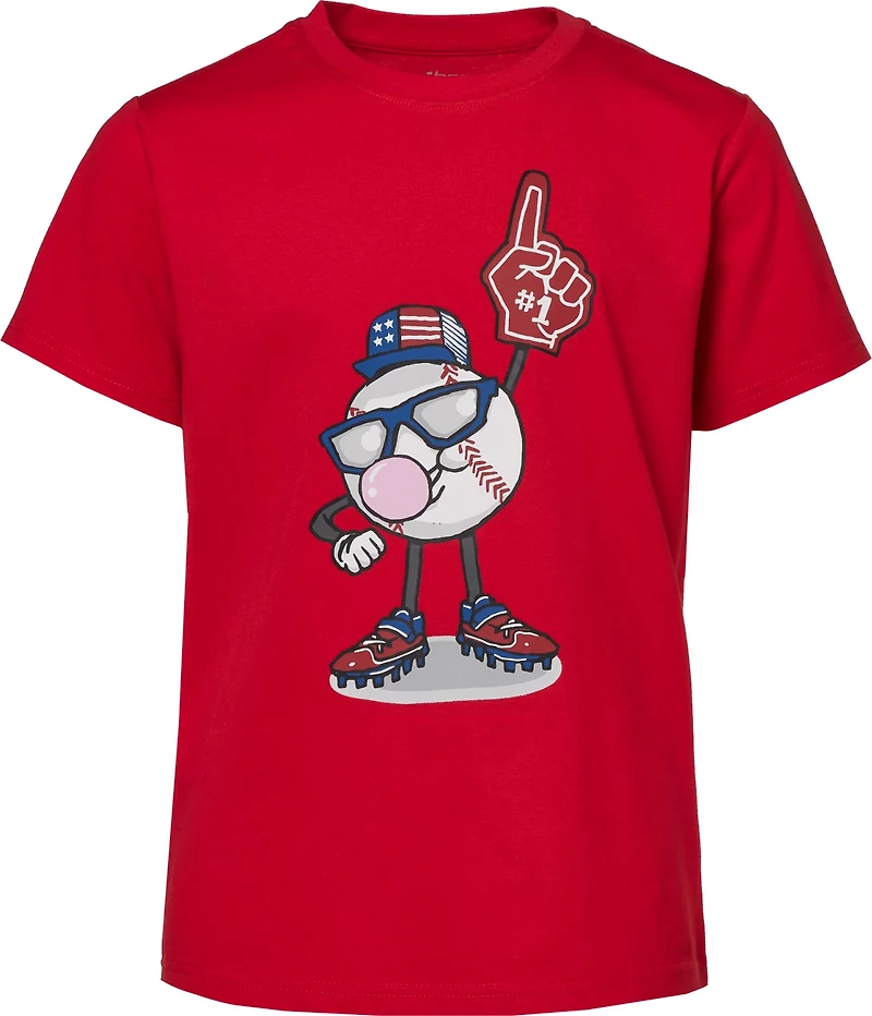 BCG Boys' Baseball Fan Cotton Graphic T-shirt
