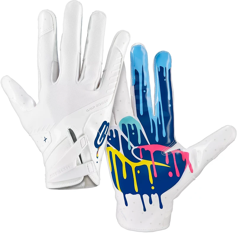Grip Boost Adults' Stealth 6.0 Boost+ Peace Football Gloves