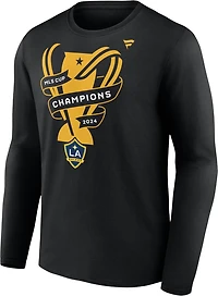 Fanatics Men's Los Angeles Galaxy 2024 MLS Cup Champions Locker Room Long Sleeve Tee