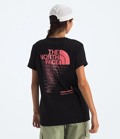 The North Face Women's Logo Fade Short Sleeve Tee
