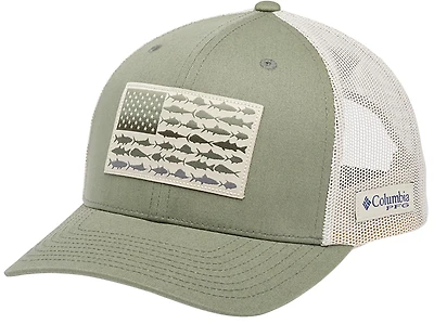 Columbia Sportswear Men's PFG Mesh Snap Back Fish Flag Cap