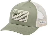 Columbia Sportswear Men's PFG Mesh Snap Back Fish Flag Cap