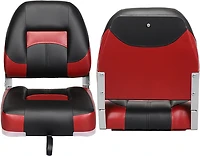 Leader Accessories Low-Back Folding Fishing Boat Seats Set of 2