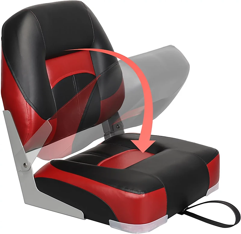 Leader Accessories Low-Back Folding Fishing Boat Seats Set of 2