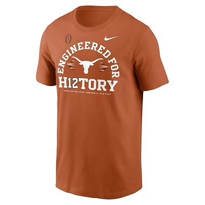 Nike Men's Texas Longhorns 2024 College Football Playoffs Bound Engineered For History Short Sleeve Tee