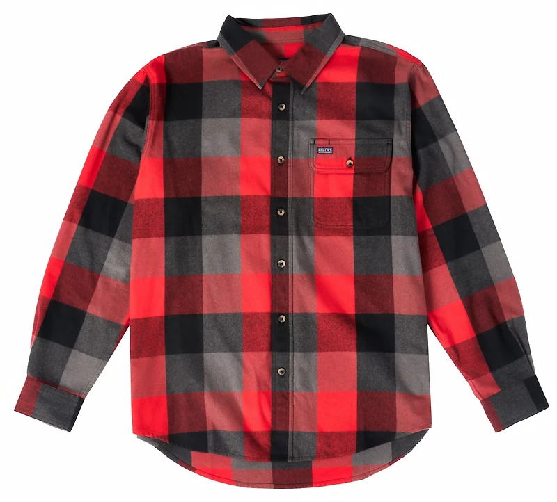Smith's Workwear Men's Buffalo Flannel Button-Up Shirt