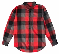 Smith's Workwear Men's Buffalo Flannel Button-Up Shirt