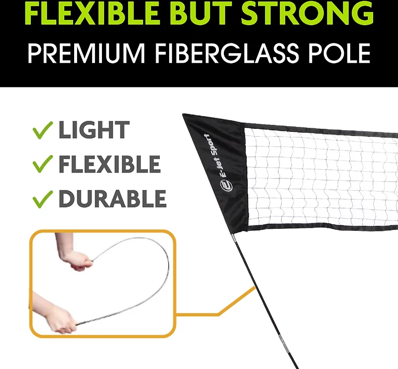 E-Jet Sport Solo Play Badminton Net
