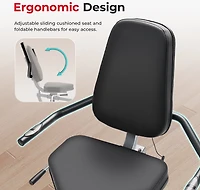 Sunny Health & Fitness Smart Magnetic Recumbent Bike with Arm Exerciser