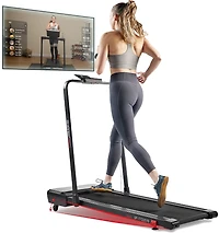 Sunny Health & Fitness Pacer Smart Compact Auto Incline Tread Pad